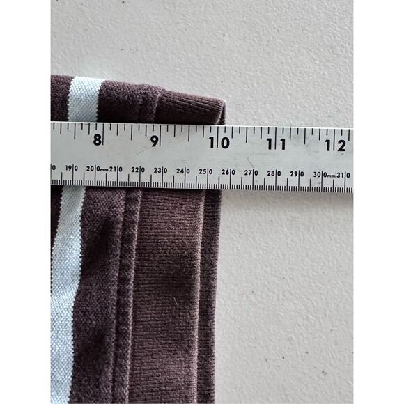 Y2K Crest by Tommy Hilfiger SS Polo Shirt Men’s XL Brown Blue Preppy - Picture 6 of 8